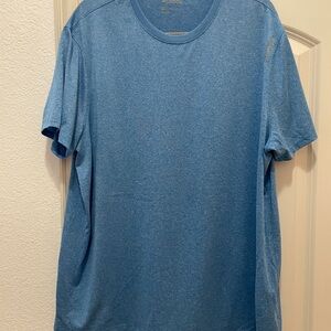 Reebok Men's Heather Blue Short Sleeve Tee- XXL